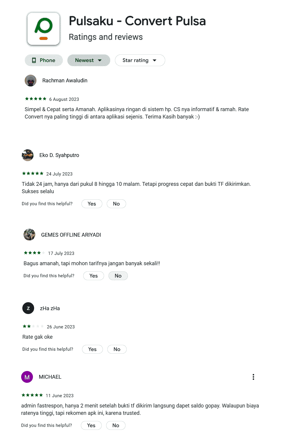 reviews Aplikasi convert pulsa terpercaya Pulsaku