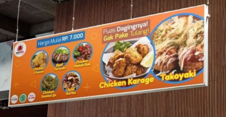 contoh Banner Warung Makan