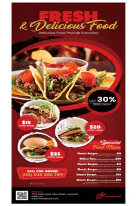 contoh Poster Promosi Menu Spesial
