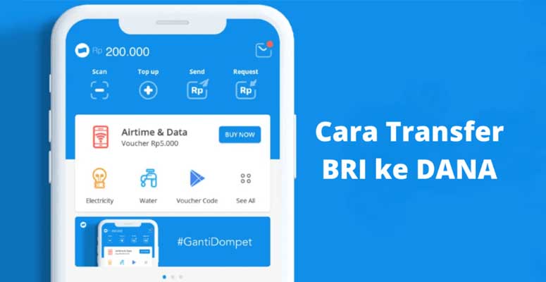 Transfer Uang BRI ke Dana
