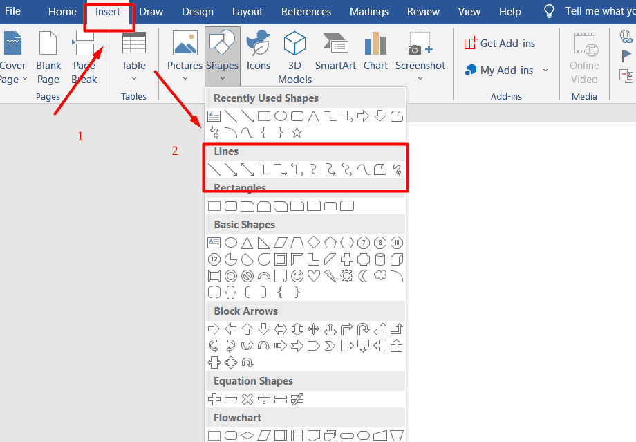 Cara Membuat Garis di Word Vertikal