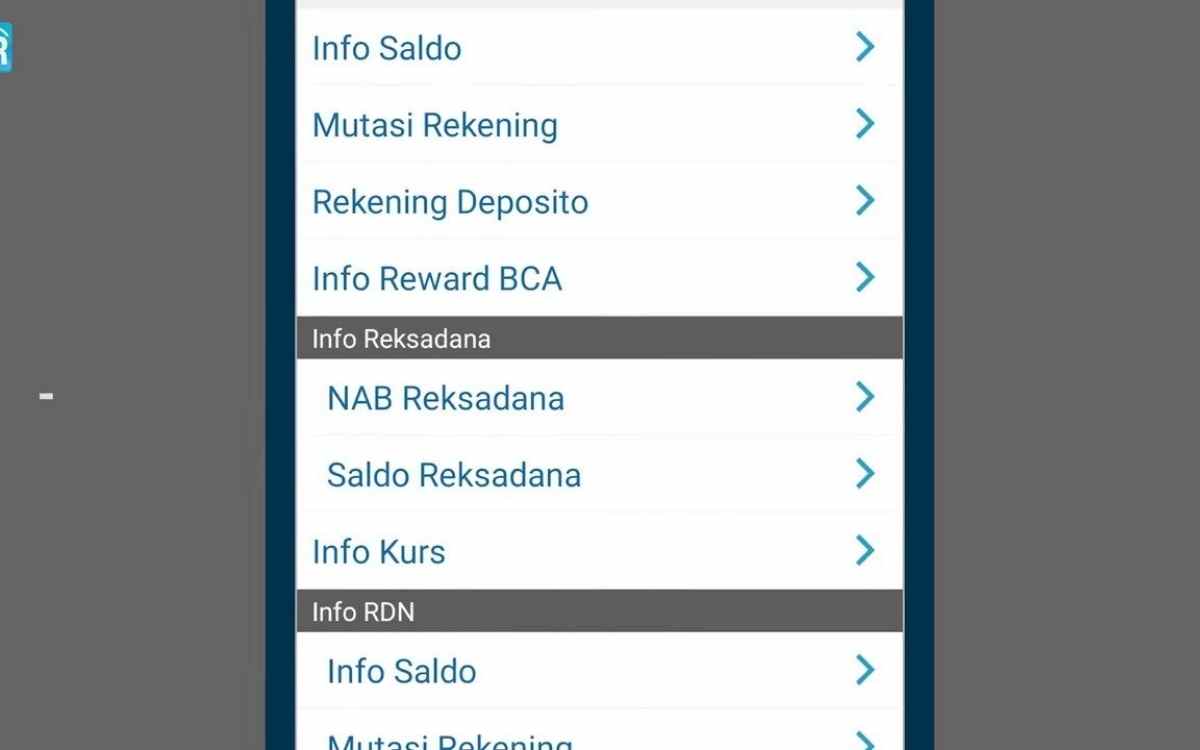 Cara Cek Mutasi di ATM BCA
