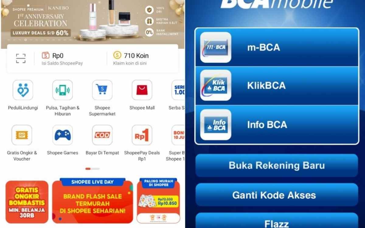 Cara Transfer BCA ke Shopeepay